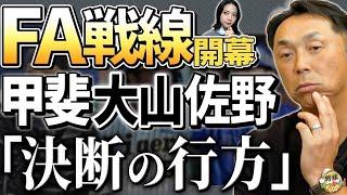 「大山選手FA宣言？阪神での評価」横浜、佐野・ホークス甲斐選手もFA宣言熟考。菅野投手MLB評価は？