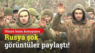 Ukrayna Yalanladı! Rusya Teslim Olan Ukraynalı Askerlerin Görüntülerini Yayınladı