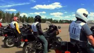 Контраварийная подготовка водителей мотоциклов на уникальном автодроме ФСО России