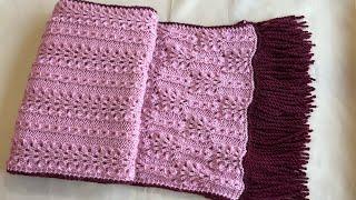 How to knit a scarf (shawl) | Knitting Tutorial