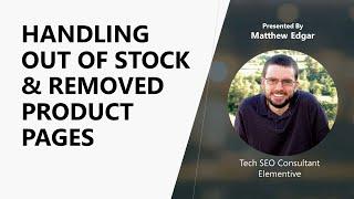 How to Handle Out of Stock Products | Matthew Edgar - Elementive