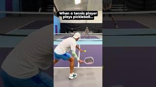 Tennis Player Makes Pickleball Look Easy 