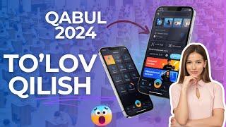 ONLAYN O'QISHGA HUJJAT TOPSHIRISH UCHUN TO'LOV QILISH QABUL 2024  || my.uzbmb.uz  ||