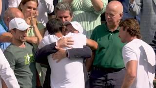 Carlos Alcaraz celebrates, embraces family after winning Wimbledon final over Novak Djokovic 
