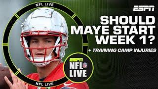 Should Drake Maye start Week 1? + Training camp concerns | NFL Live