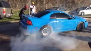 MASSIVE BURNOUT TWIN TURBO COBRA TERMINATOR 1351RWHP