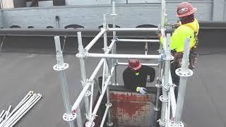 Roof Top Scaffle Job