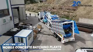 M100 TWN Mobile Concrete Batching Plant for Libya