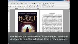 Atlantis Word Processor. Creating eBooks (Part 4). Tips on accessing the "Save as eBook" command