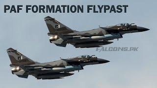 PAF J-10C, F-16 Fighting Falcon Fighter Jets rehearsing for Pakistan Day Parade 2024