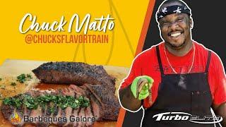 Chuck Matto on the Turbo Grill