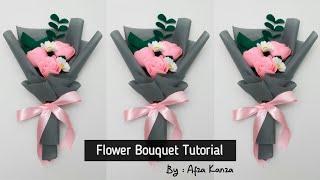 Cara Membuat Buket Bunga Simple | How to Make Flower Bouquet