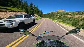 Kawasaki Ninja memories! Independence pass| motorcycle vlogs | Colorado