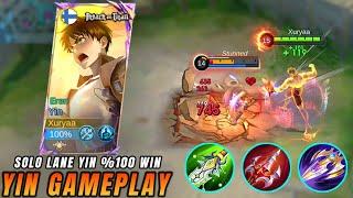 PERFECT!! YIN %100 DEADLY COMBO (When will Yin be nerfed?) | BEST SPELL FOR YIN | MLBB YIN GAMEPLAY