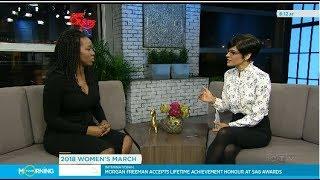 WOMEN'S MARCH CANADA 2018- Your Morning's Anne-Marie Mediwake interviews Vicky Mochama of Metro News