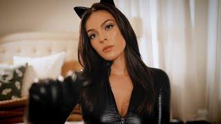 ASMR Catwoman Comforts You | Personal Attention, Pampering, Leather Sounds