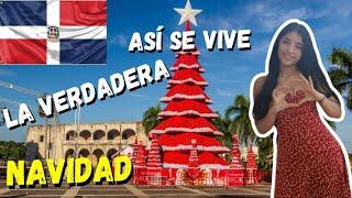 Cubana reacciona a la navidad en la República Dominicana