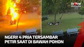 Detik-detik 4 Pria Tersambar Petir Saat Berada di Bawah Pohon | tvOne Minute