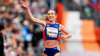 Women's 3000m | Oslo Diamond League 2024 | Georgia GRIFFITH #GRØVDAL BenFieldTrackandField 