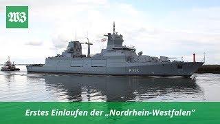 Erstes Einlaufen der Fregatte "Nordrhein Westfalen" | Wilhelmshavener Zeitung