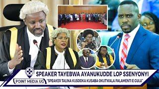 TERUNAGWA!! TAYEBWA AYANUKUDDE SSENYONYI, SPEAKER TALINA KUSUUKO KUSABA OKUTWALA PALAMENTI E GULU.