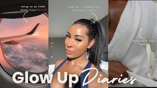 GLOW UP DIARIES | healthy + productive habits, self care rituals, brand trips, new friends