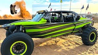 MASSIVE CRASH AT GLAMIS SAND DRAGS Presidents Day 2024 | DIRT BIKE DIARIES EP.217