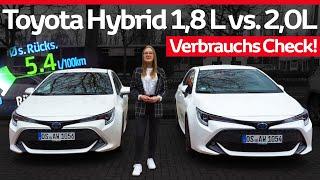 Toyota Hybrid Verbrauch - 1,8L vs. 2,0L Hybrid  | Praxistest