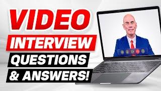 VIDEO INTERVIEWS! (How to PASS an ONLINE VIDEO INTERVIEW Questions Answers & TOP TIPS for SUCCESS!)