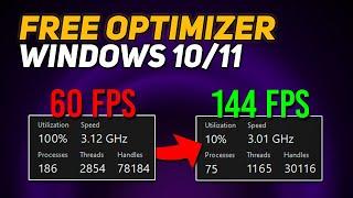 USE this FREE OPTIMIZER to Boost FPS - Windows 10/11 Optimization for GAMING & Performance! (2024)