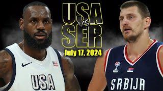 Team USA vs Serbia Full Game Highlights - 2024 Olympics | July 17, 2024