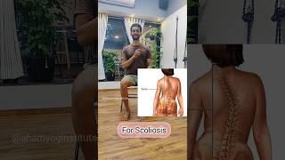 For Scoliosis Spine #viral #shorts #scoliosis #ahamyoginstitute