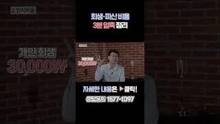 개인회생·파산 비용 얼마 드나요?