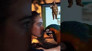 Попугай мошенник  #шортс #напозитиве  #ai #2025 #parrot #новости #animals #news