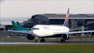 Delta Boeing 767-300 N176DZ Take-Off from Dublin Airport!! (HD)