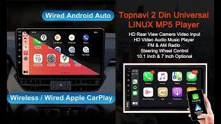 Topnavi 10 1''  Linux MP5 With Carplay & Android Auto