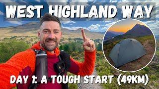 West Highland Way | Solo 96 Mile Hike & Wildcamp across Scotland | Day 1