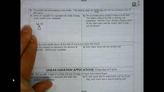 TM  - C3P1 -  Point Slope and Standard Form