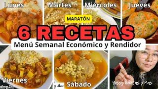 MENÚ SEMANAL ECONÓMICO CON $50 PESOS: 6 Recetas ¿Así o más fácil? #like #fyp @YessyRecetas