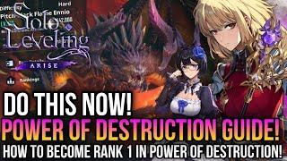 Solo Leveling Arise - How to Become Rank 1 In Power Of Destruction! *Do This Now!*