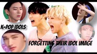 K-Pop idols forgetting their idol image