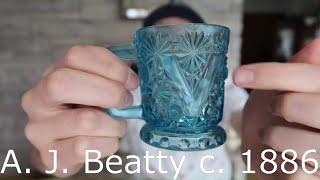 1890s Glassware Mug Haul! Antique Cobalt Glass, Teal and More!