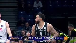 AdmiralBet ABA League 2024/25 highlights, R19: Partizan Mozzart Bet - SC Derby (2.2.2025)