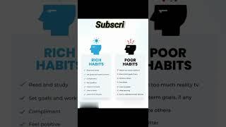rich vs poor habits #hustlers #motivation #hustle #habitsthatchangeyourlife
