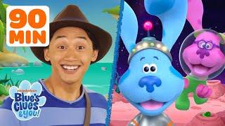 90 MINUTES of Exploring FUN and Playing Games w/ Blue, Josh, and Magenta! | Blue's Clues & You!