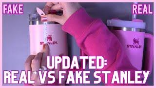 How to spot fake Stanley Tumbler Real vs Dupe !! UPDATED VERSION