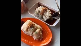 Hong Kong-style Chee Cheong Fan with prawn & char siew | Ten Hup Chee Cheong Fun #malaysiafood