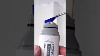 Let’s fill a new wide marker  So Satisfying! Copic B29 Ultramarine #asmrart #copic #satisfyingart