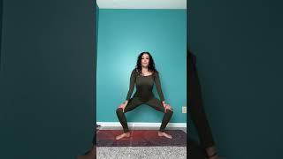 Revolved goddess pose. Stability for the hips