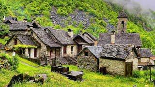 Switzerland - life in isolated Swiss villages - Beautiful stone villages in Ticino